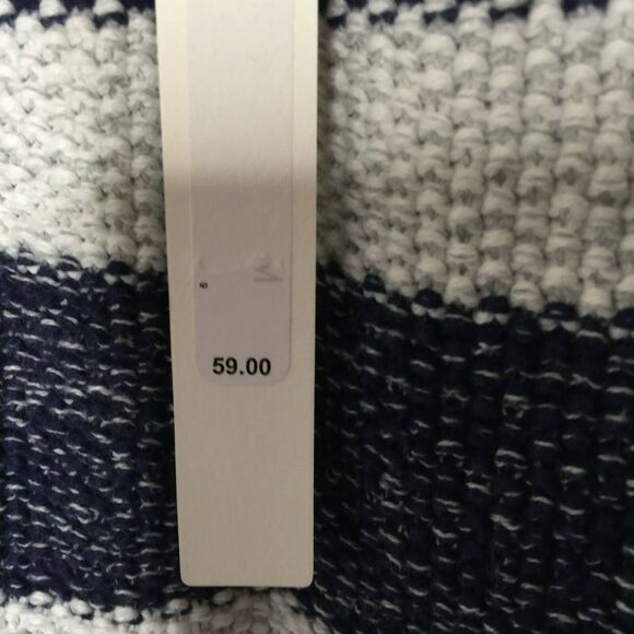 Caslon Ribbed Knit Striped Pullover Tank Top Sweater Sleeveles Crew Neck X-Small - Picture 6 of 8